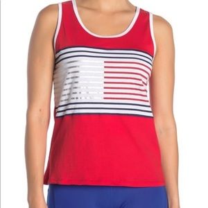Tommy Hilfiger red stripe logo tank top size M